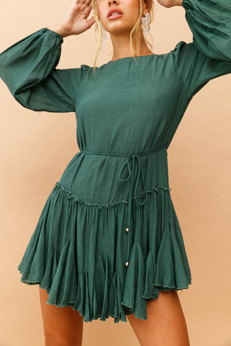 In The Bare Dress - Green DRESSES Sage and Paije