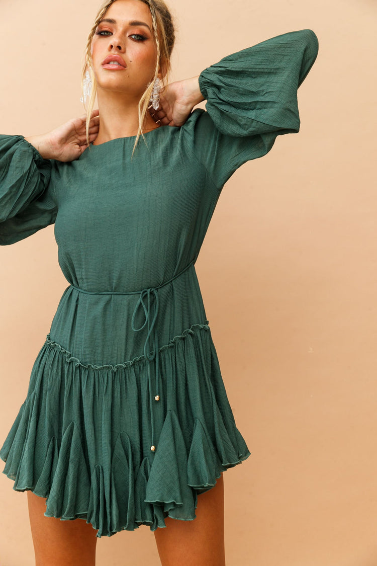 In The Bare Dress - Green DRESSES Sage and Paije