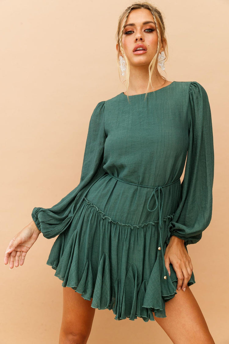 In The Bare Dress - Green DRESSES Sage and Paije