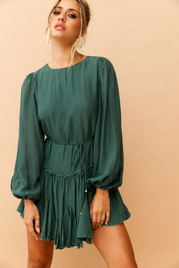 In The Bare Dress - Green DRESSES Sage and Paije