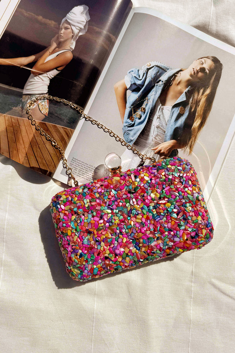 Twirl Into Fun Clutch Bag - Multi