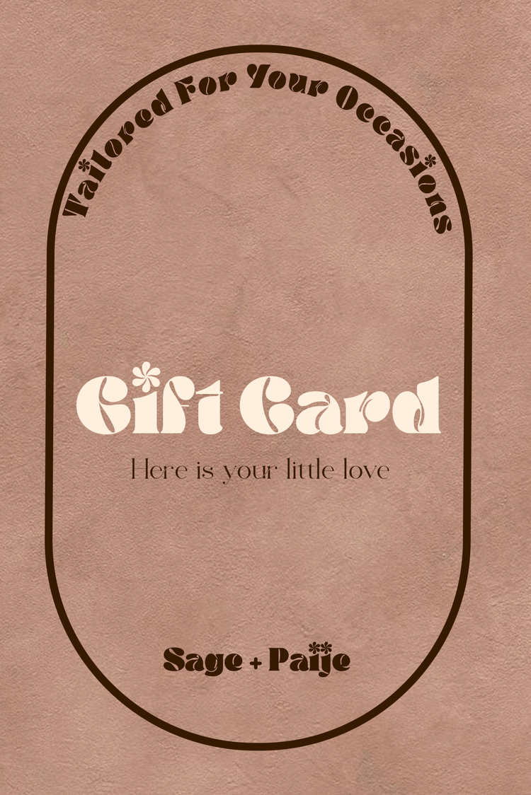 E-GIFT CARD Gift Cards Sage and Paije