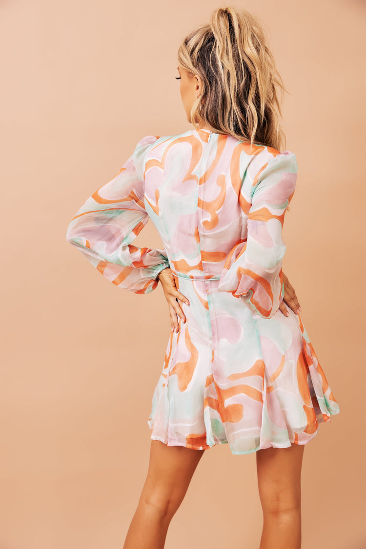 Vierra Mini Dress - Orange DRESSES Sage and Paije