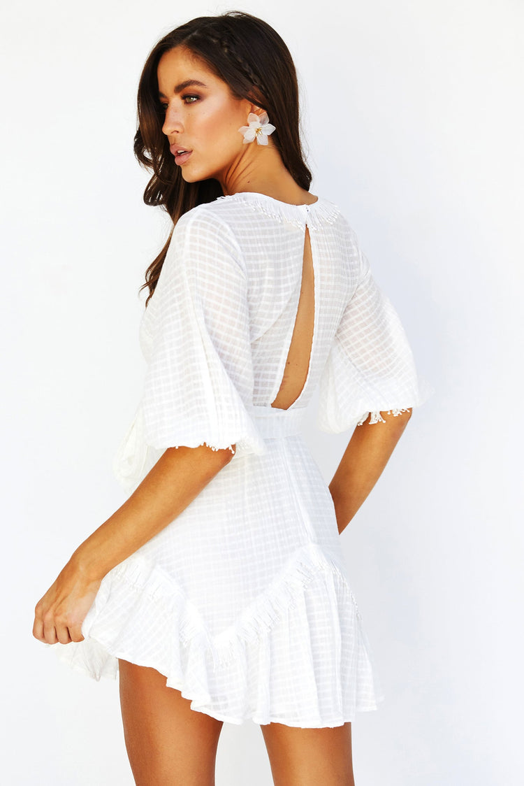 Isabelle Mini Dress - White DRESSES Sage and Paije