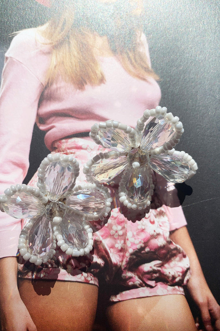 Eden Gold Earrings - White ACCESSORIES Sage and Paije