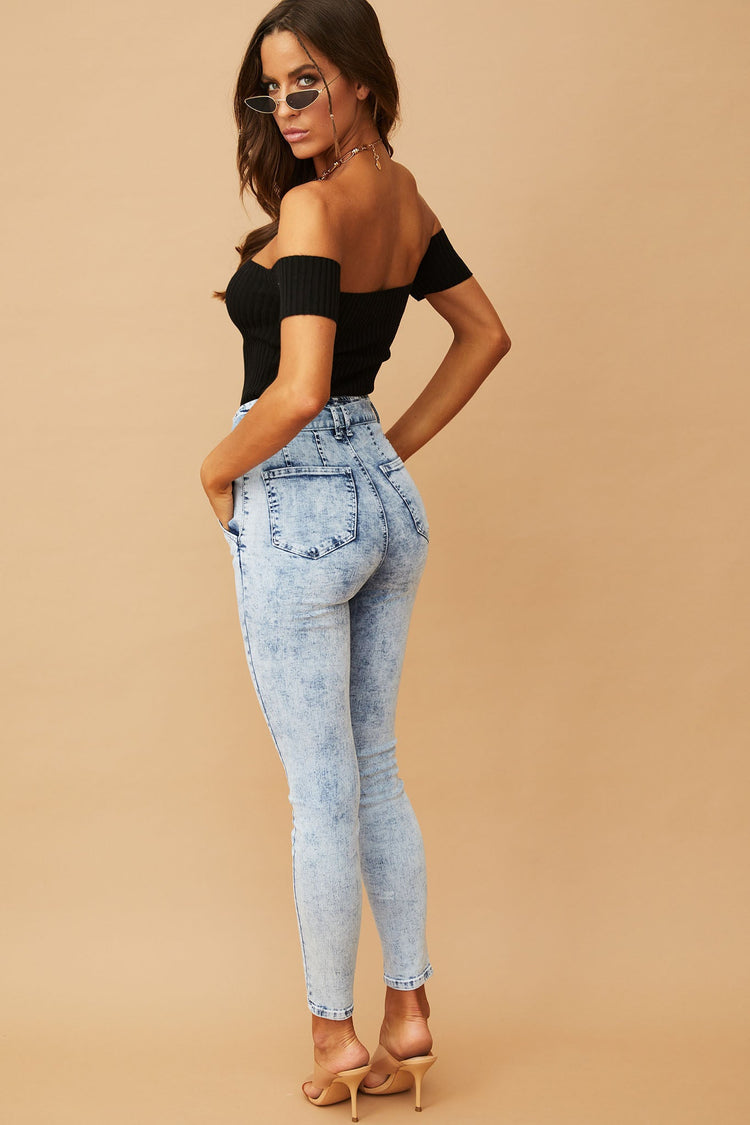 Double Standards Denim Jeans - Blue DENIM Sage and Paije
