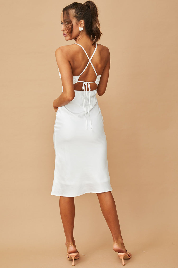 Florence Midi Dress - White DRESSES Sage and Paije
