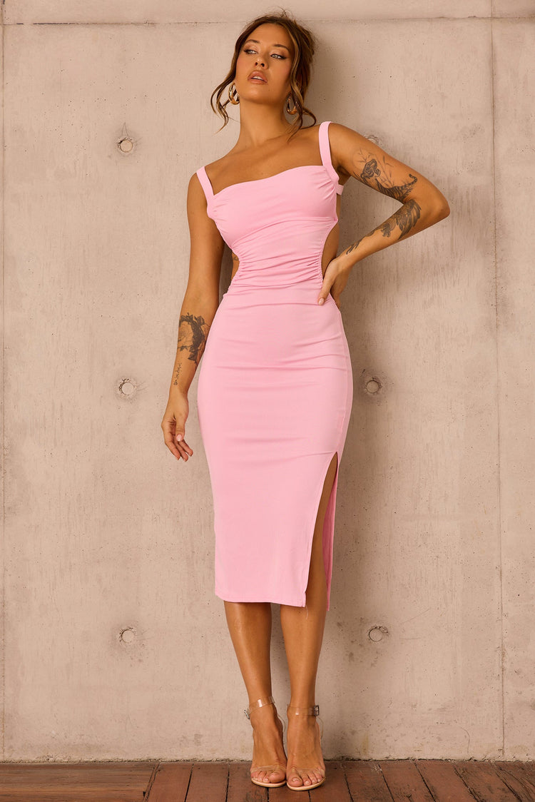 Loveship Midi Dress - Pink DRESSES Sage and Paije