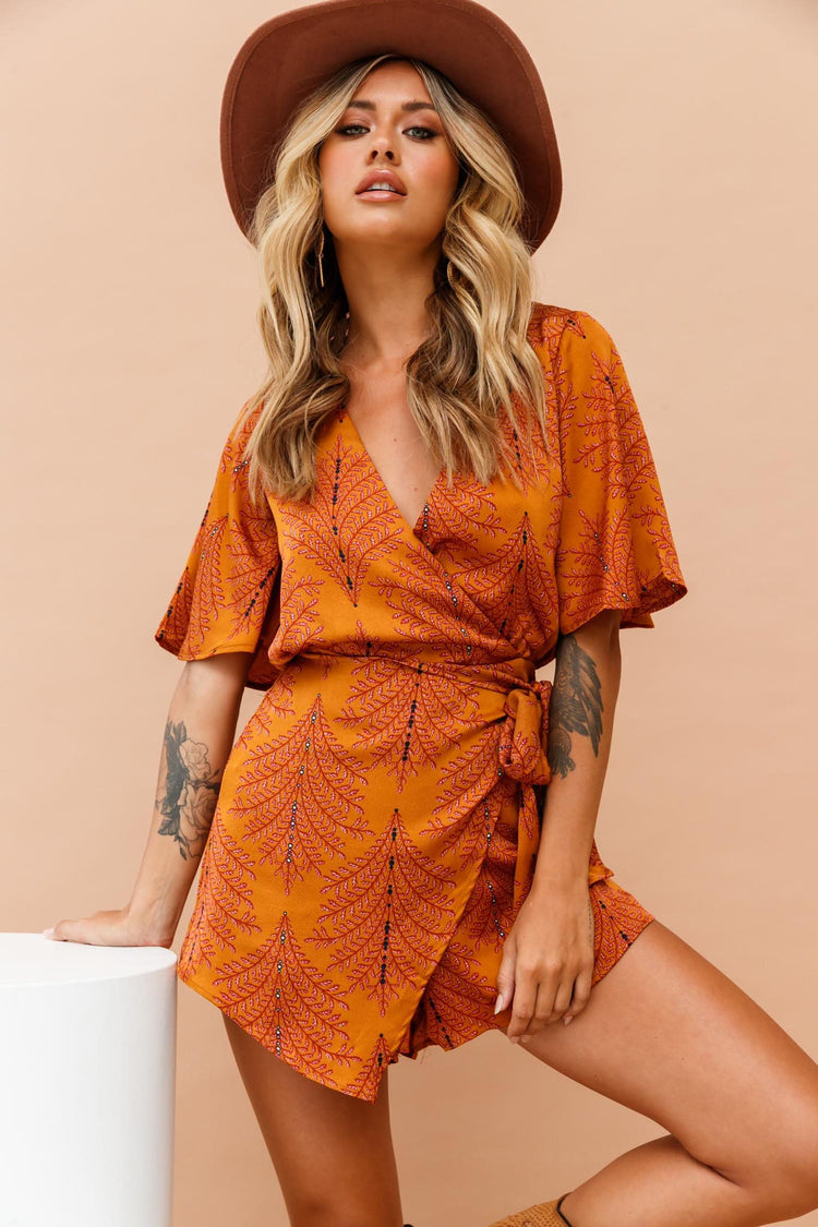 Vixen Playsuit - Mustard PLAYSUITS Sage and Paije
