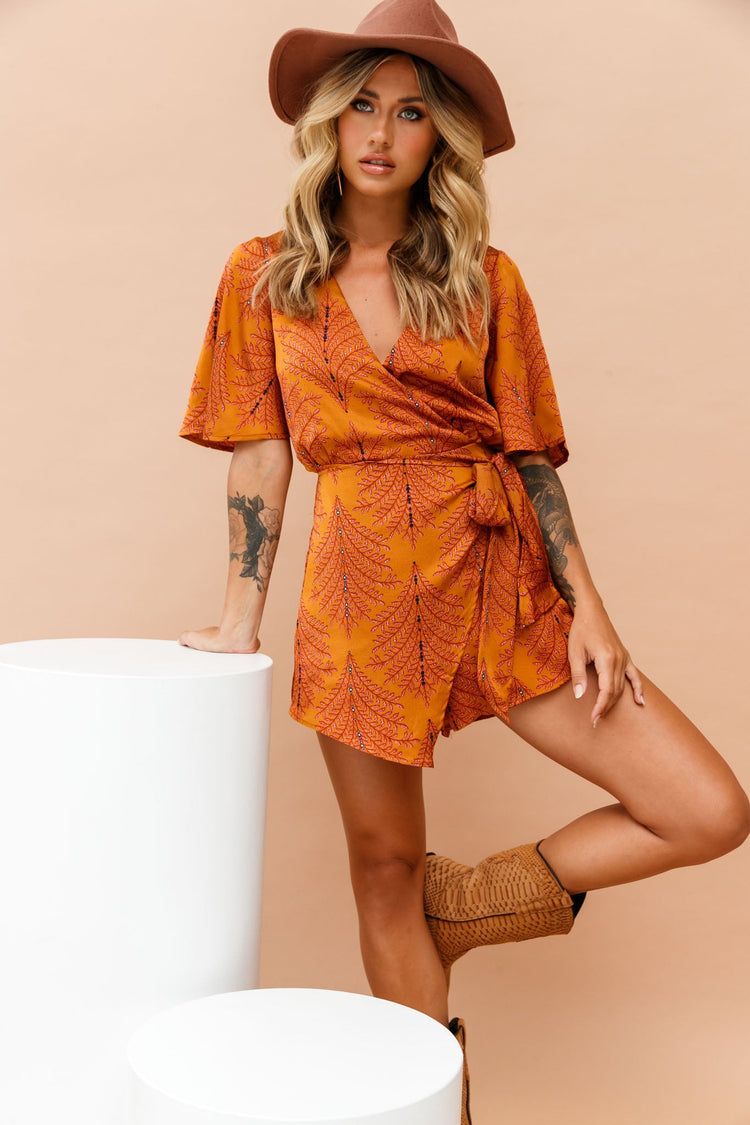 Vixen Playsuit - Mustard PLAYSUITS Sage and Paije