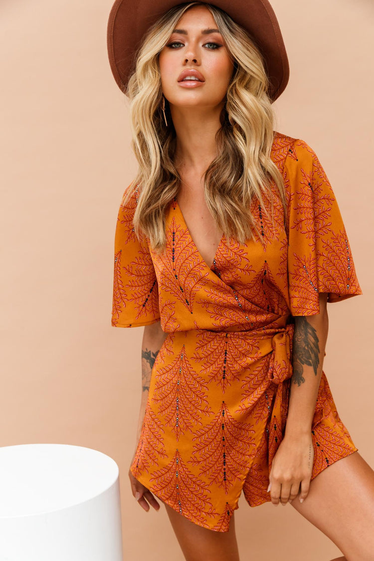 Vixen Playsuit - Mustard PLAYSUITS Sage and Paije