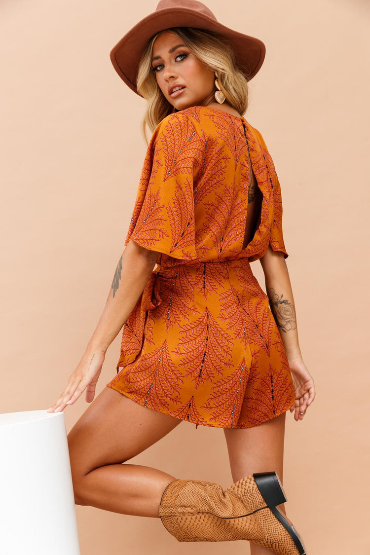 Vixen Playsuit - Mustard PLAYSUITS Sage and Paije