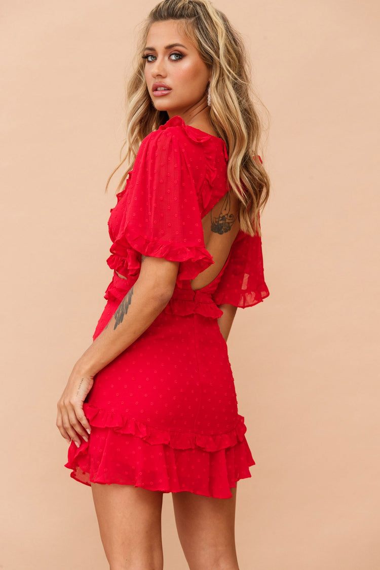 Sprung In Love Dress - Red DRESSES Sage and Paije