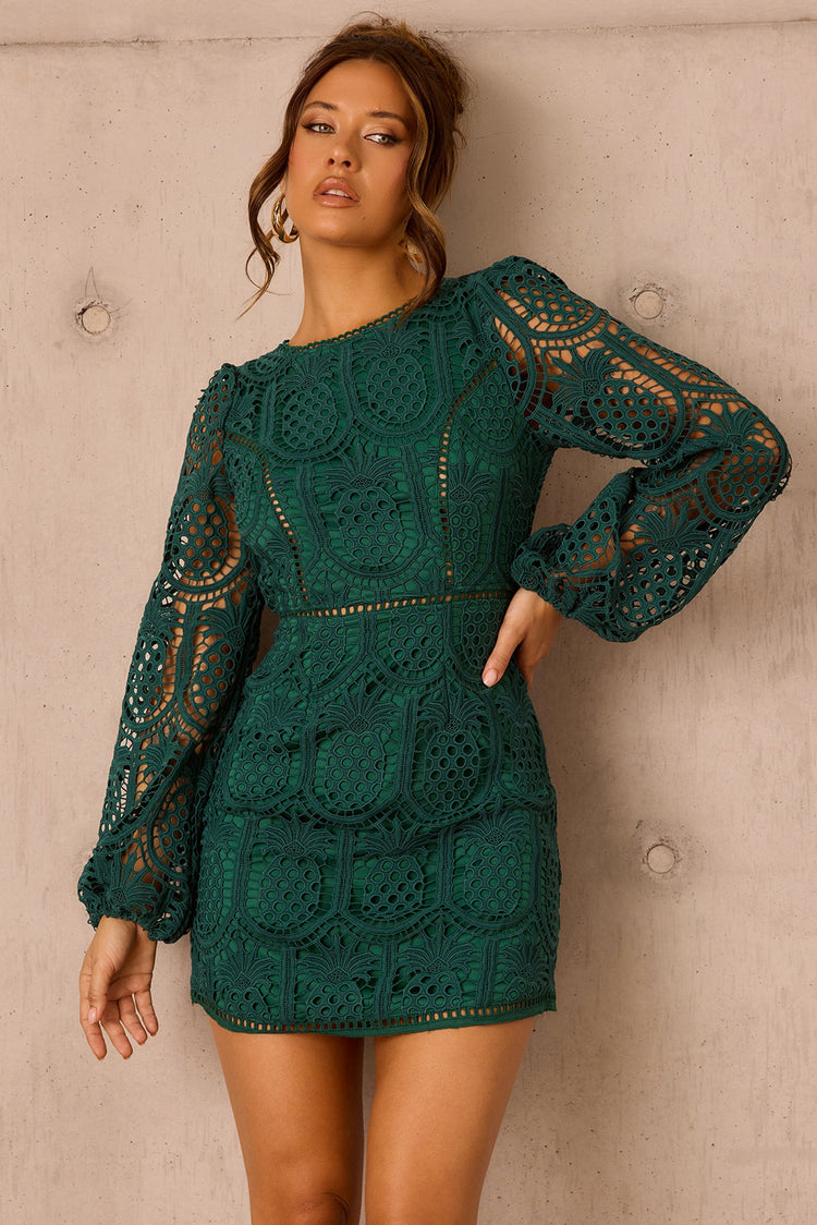 Take Me To The Tropics Dress - Forest Green DRESSES Sage and Paije