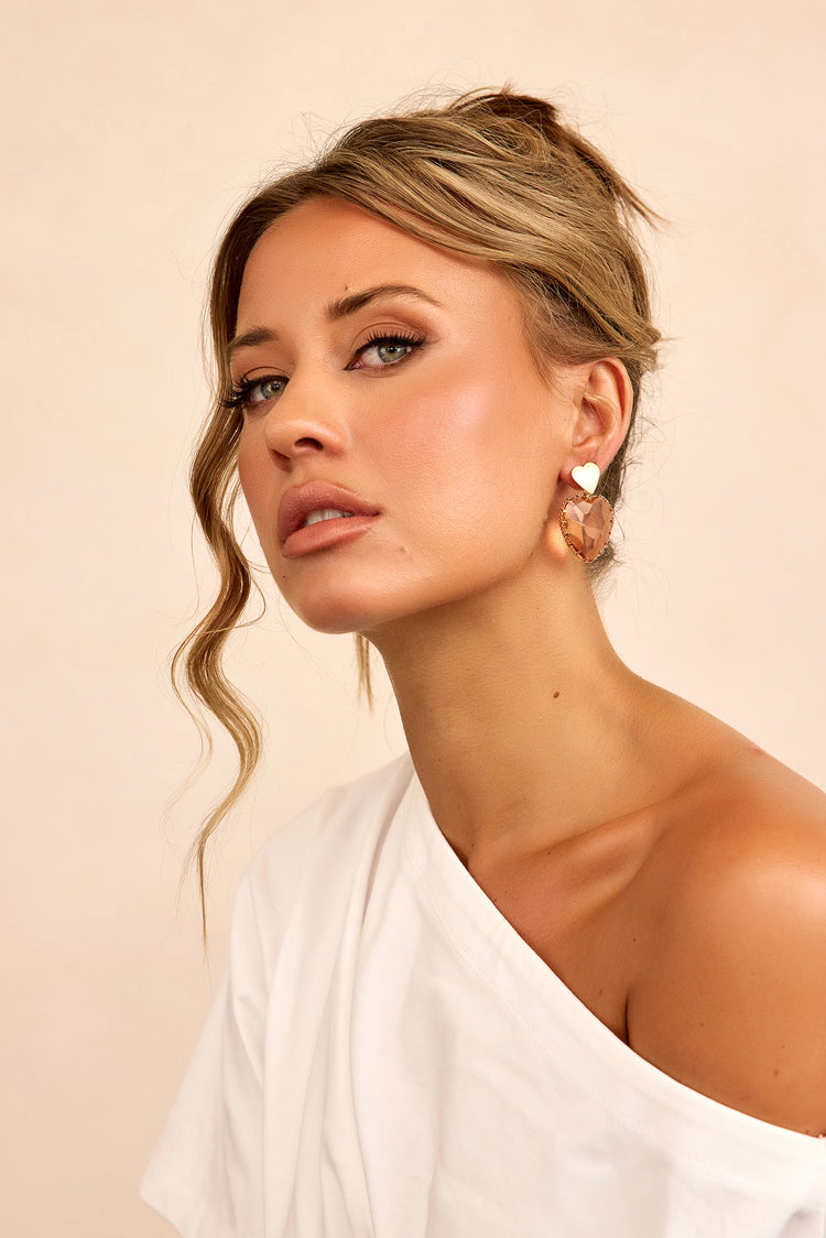 Disco Sole Earrings - Rose Gold-ACCESSORIES