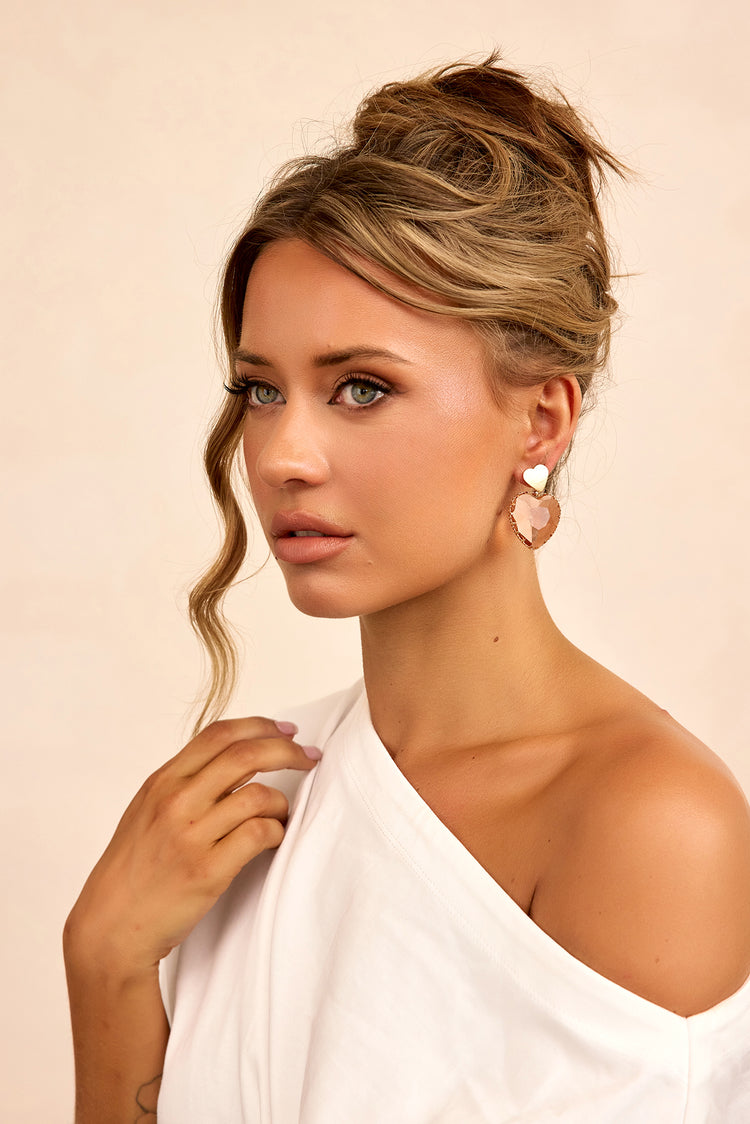 Disco Sole Earrings - Rose Gold-ACCESSORIES
