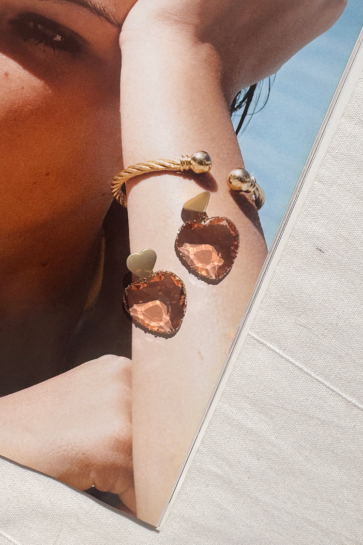 Disco Sole Earrings - Rose Gold-ACCESSORIES