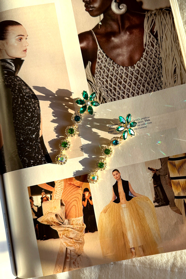 Ethereal Drop Earrings - Green-ACCESSORIES