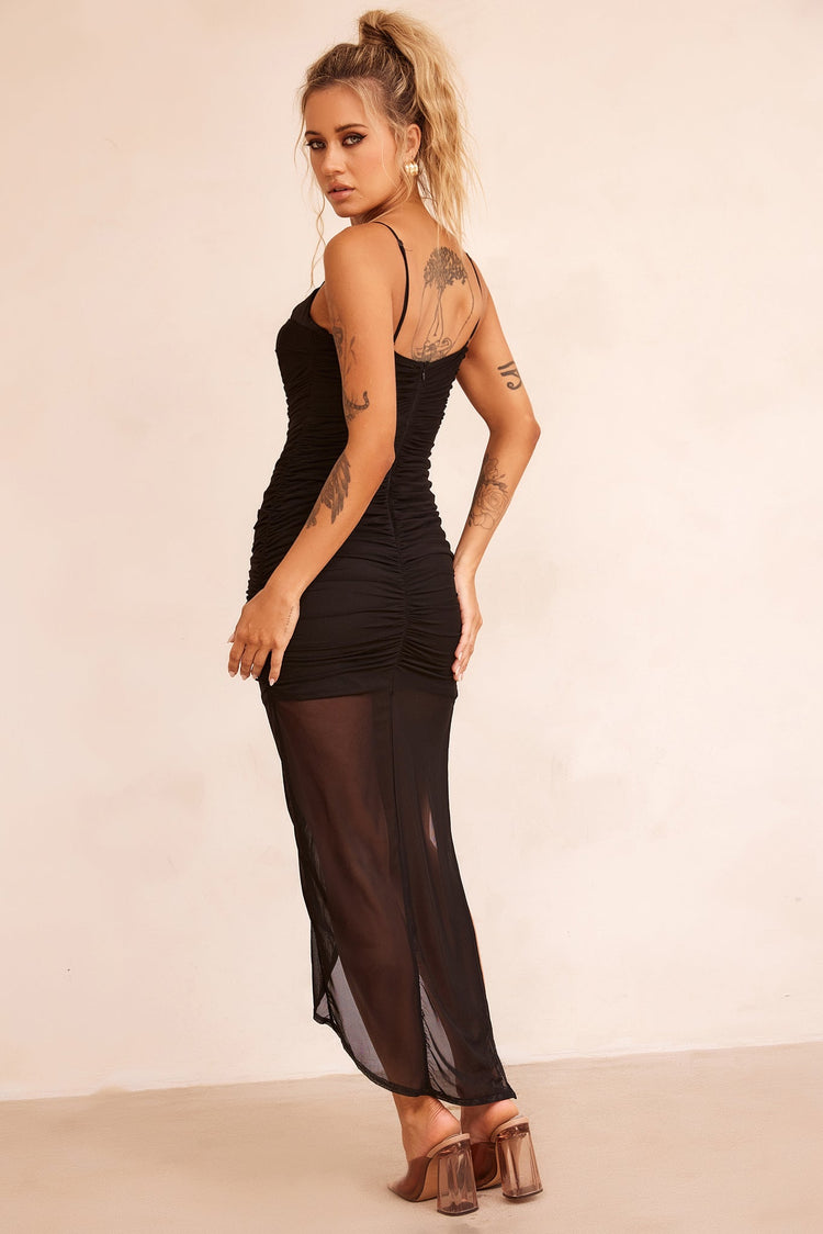 Find Myself Midi Dress - Black DRESSES Sage and Paije