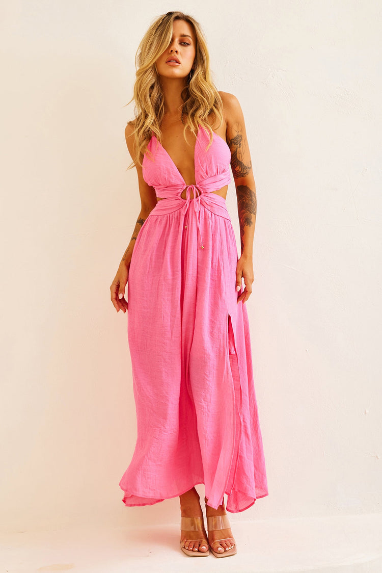 Dolly Maxi Dress - Pink DRESSES Sage and Paije