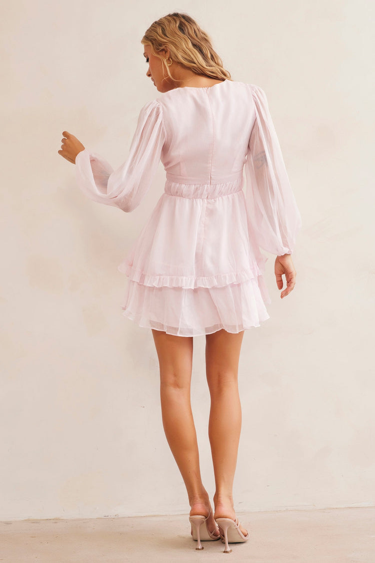 Evening Of Arts Mini Dress - Pink DRESSES Sage and Paije