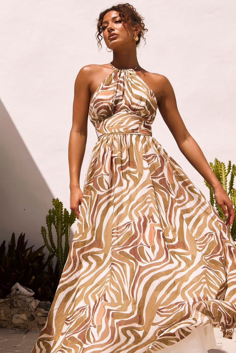 Lorena Maxi Dress - Olive DRESSES Sage and Paije