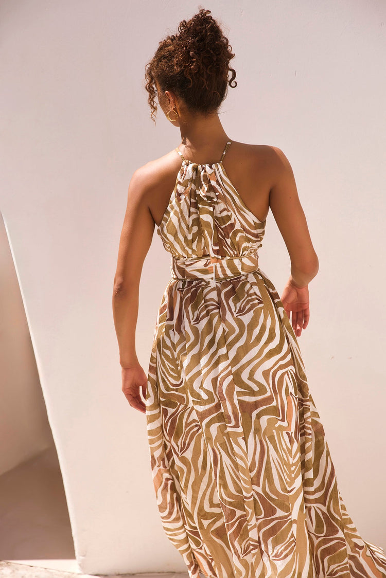 Lorena Maxi Dress - Olive DRESSES Sage and Paije