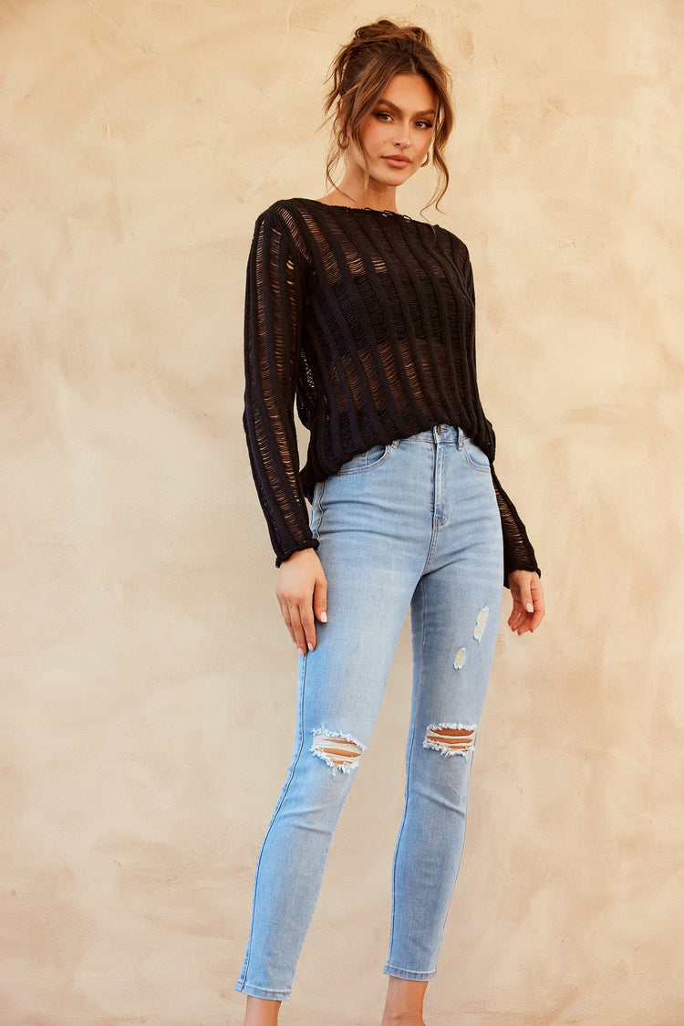 Lana Jeans - Washed Blue DENIM Sage and Paije