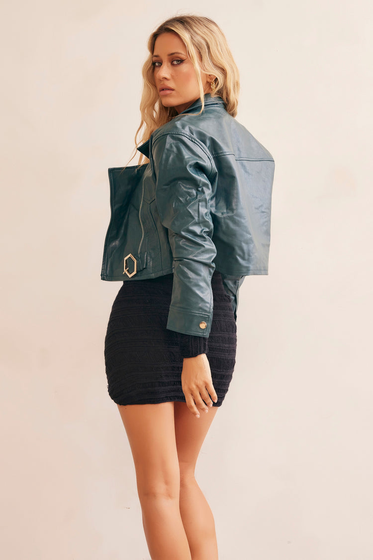 Fast Lane Jacket - Forest Green | Sage and Paige AUS.