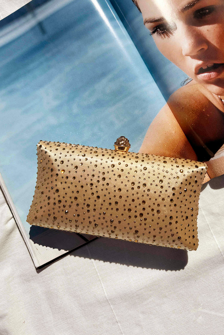 Mermaid Waters Clutch Bag - Gold