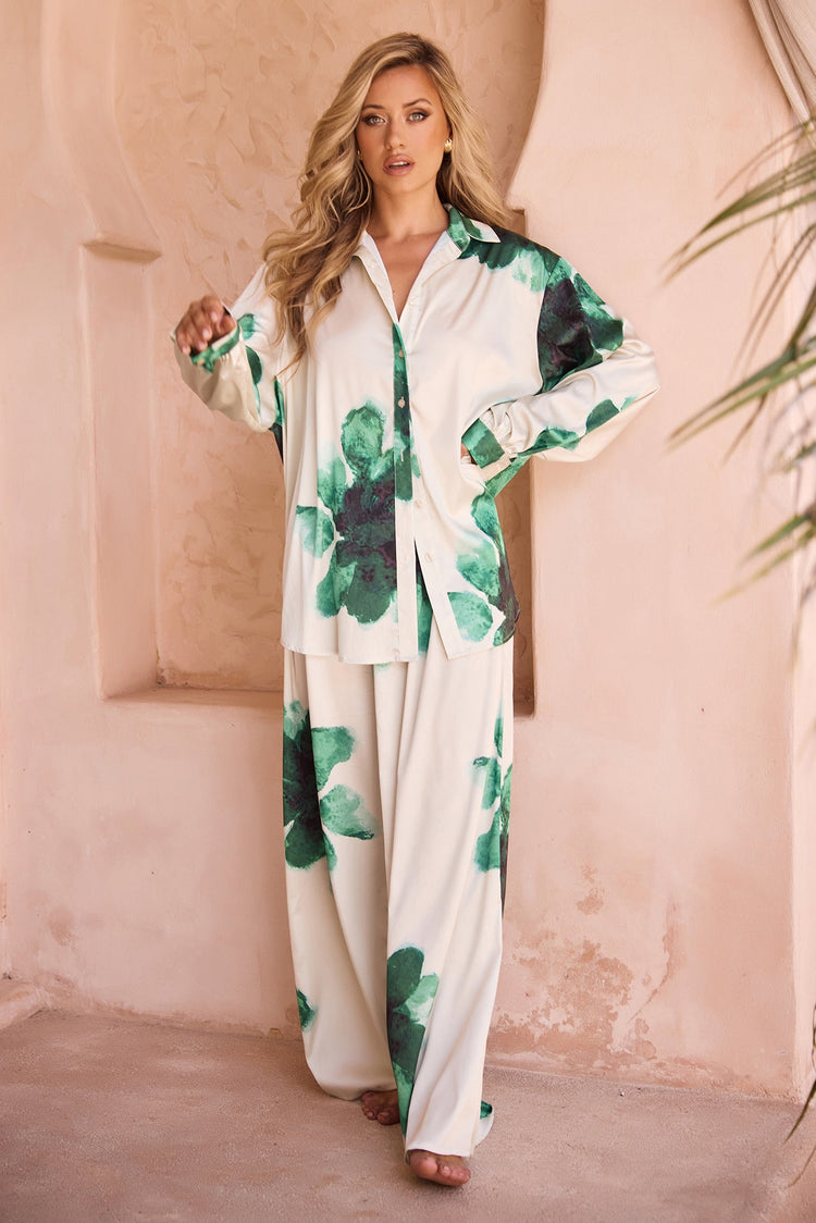 Love Based Shirt - Green TOPS Sage and Paije