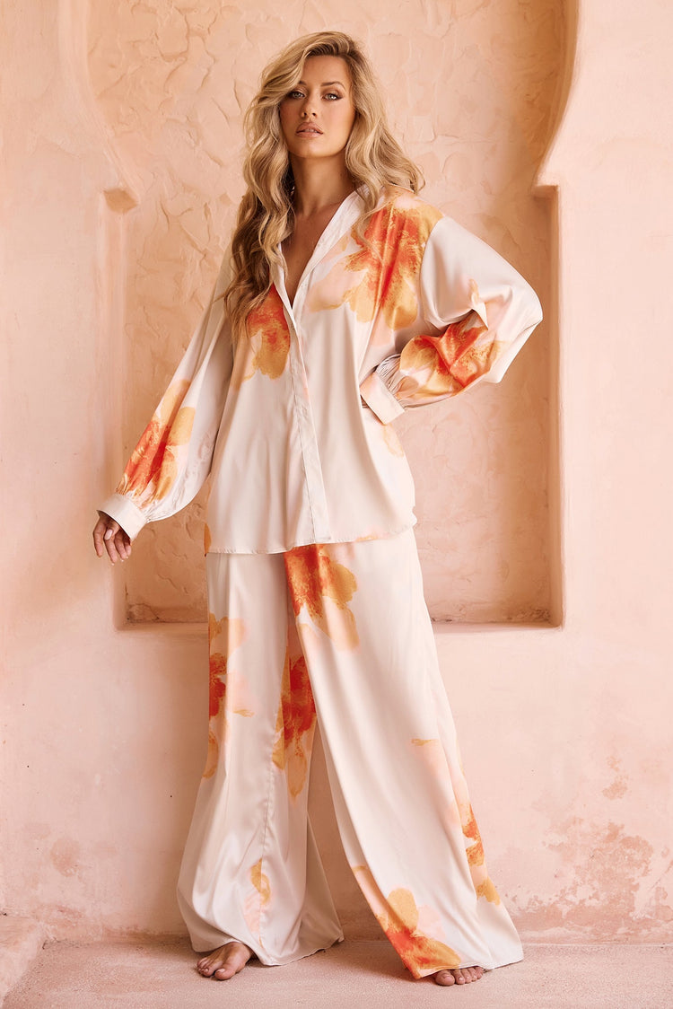 Love Based Shirt - Orange TOPS Sage and Paije