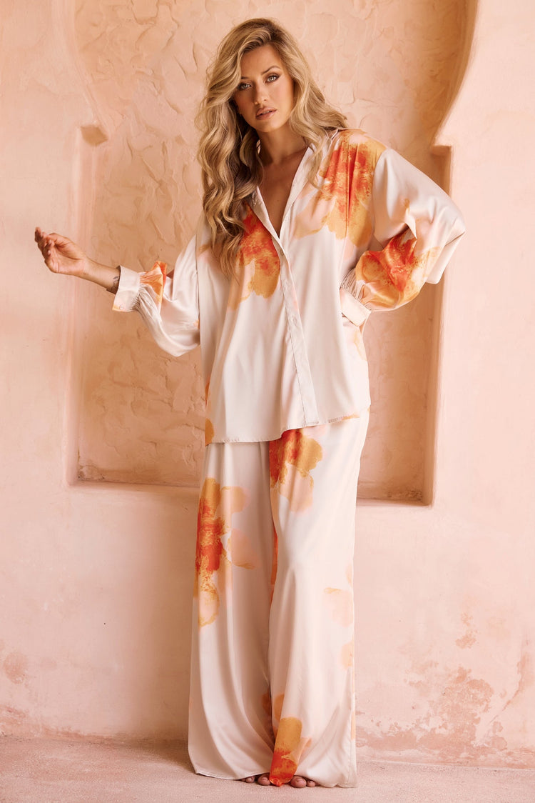 Love Based Shirt - Orange TOPS Sage and Paije