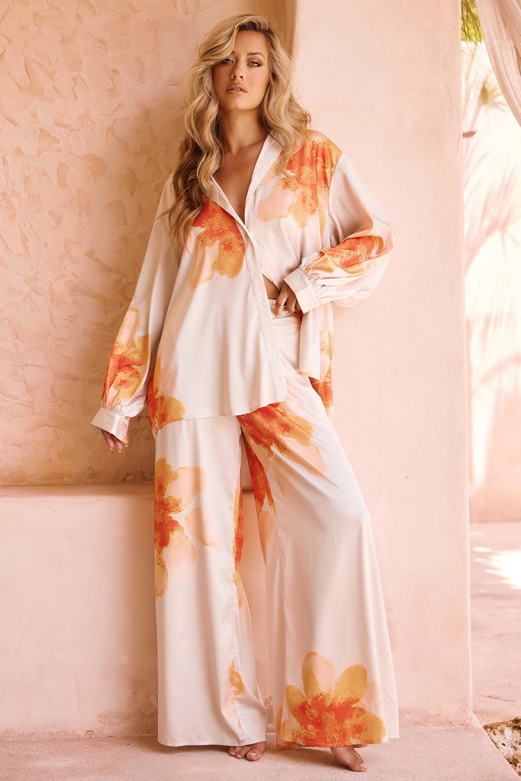 Love Based Shirt - Orange TOPS Sage and Paije