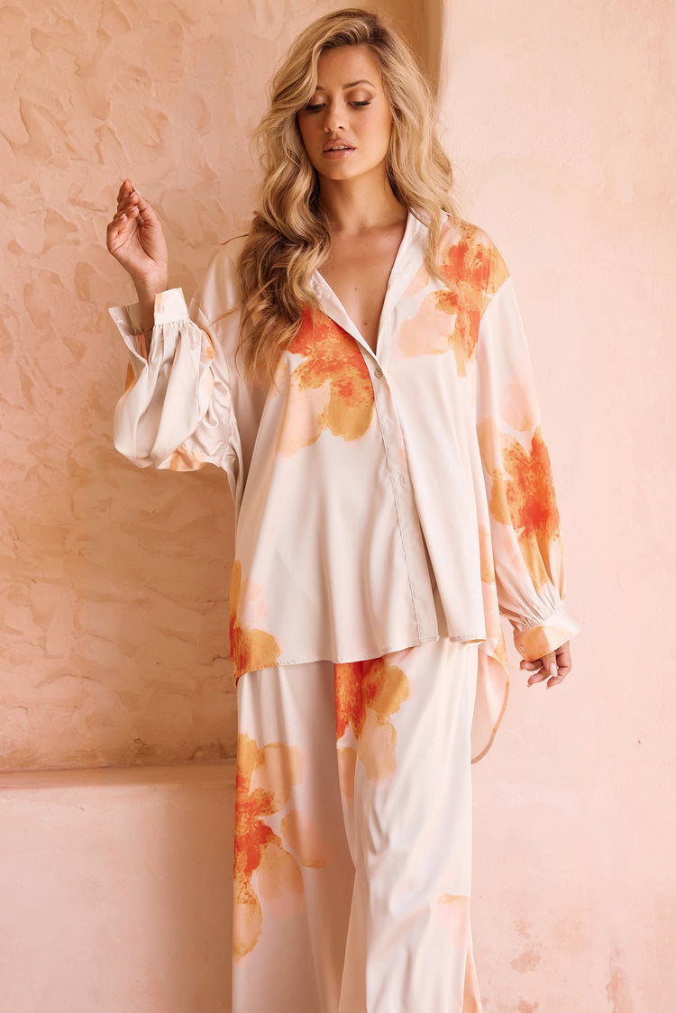 Love Based Shirt - Orange TOPS Sage and Paije