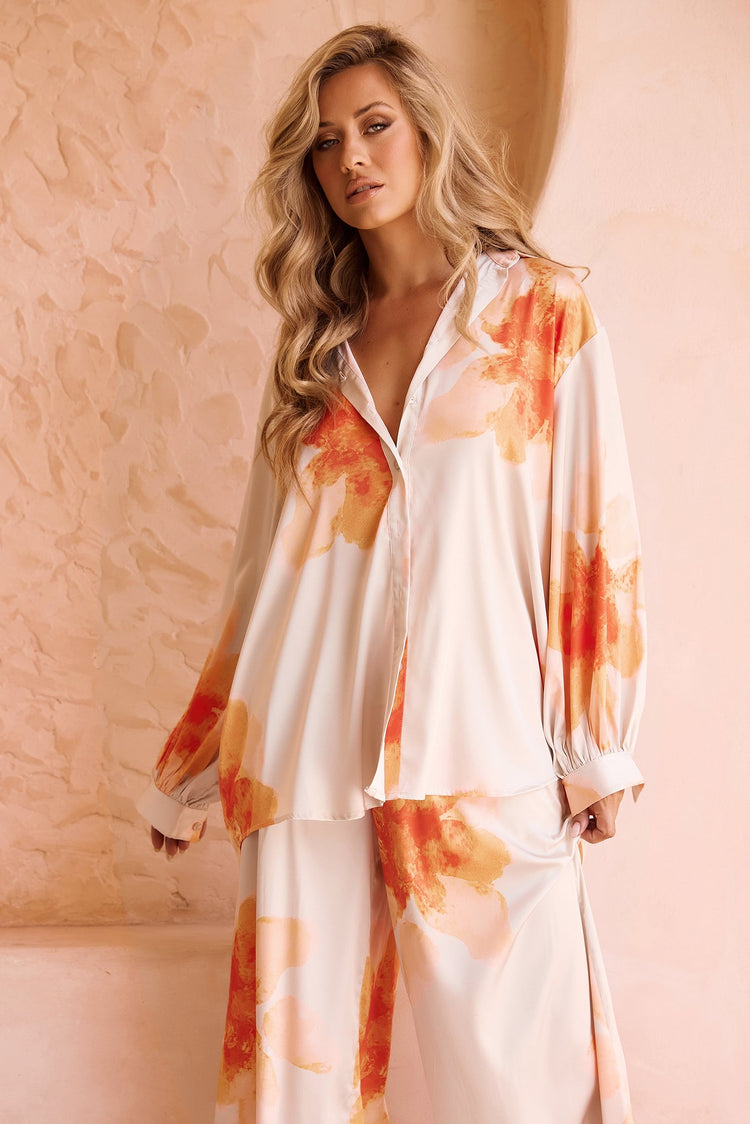Love Based Shirt - Orange TOPS Sage and Paije