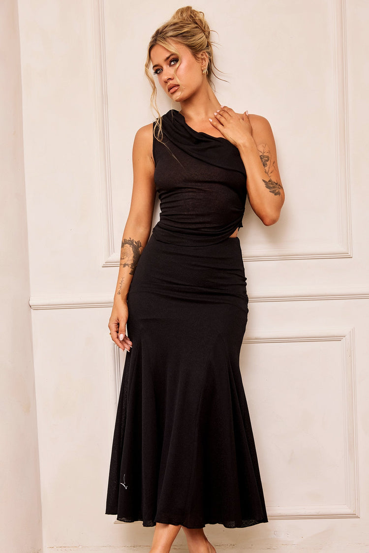 Picture Perfect Maxi Skirt - Black BOTTOMS Sage and Paije