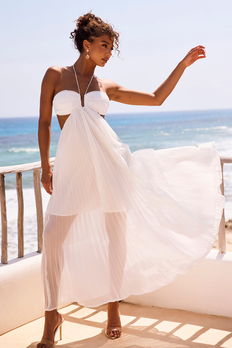 Martini Maxi Dress - White | Sage and Paige AUS.
