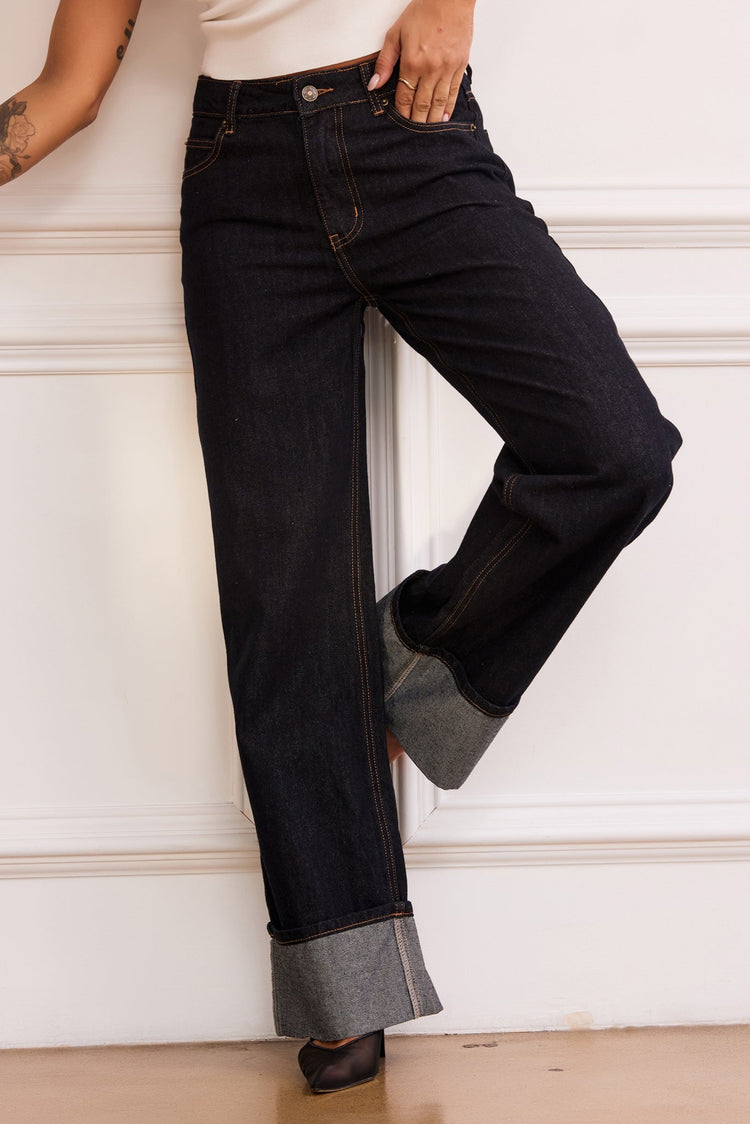 Jackie Jeans - Dark Denim Blue DENIM Sage and Paije