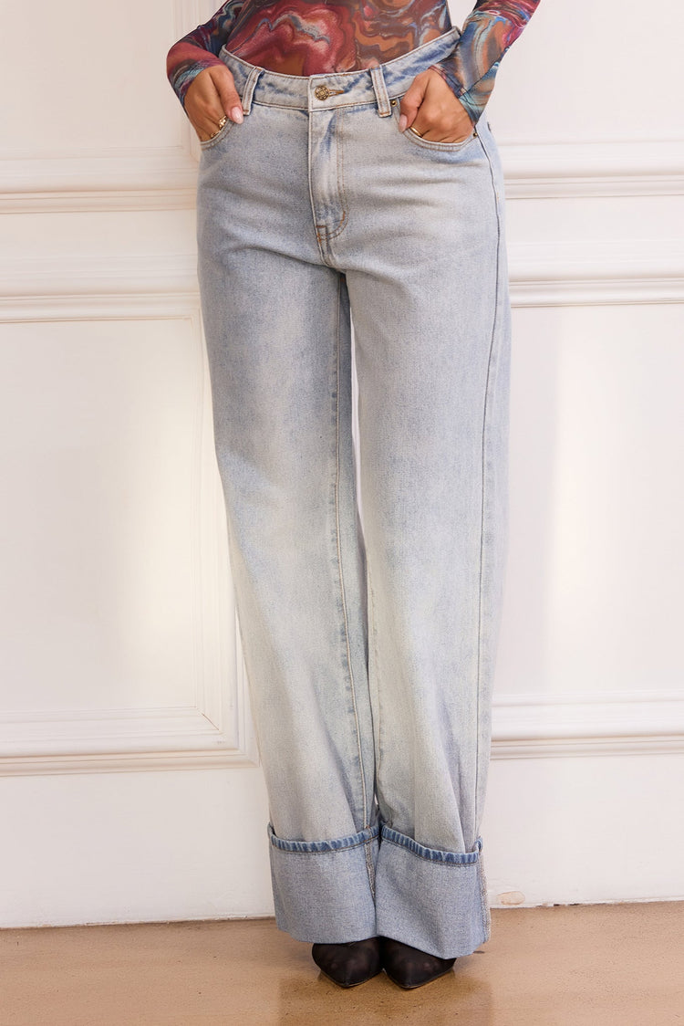 Jackie Jeans - Washed Blue DENIM Sage and Paije