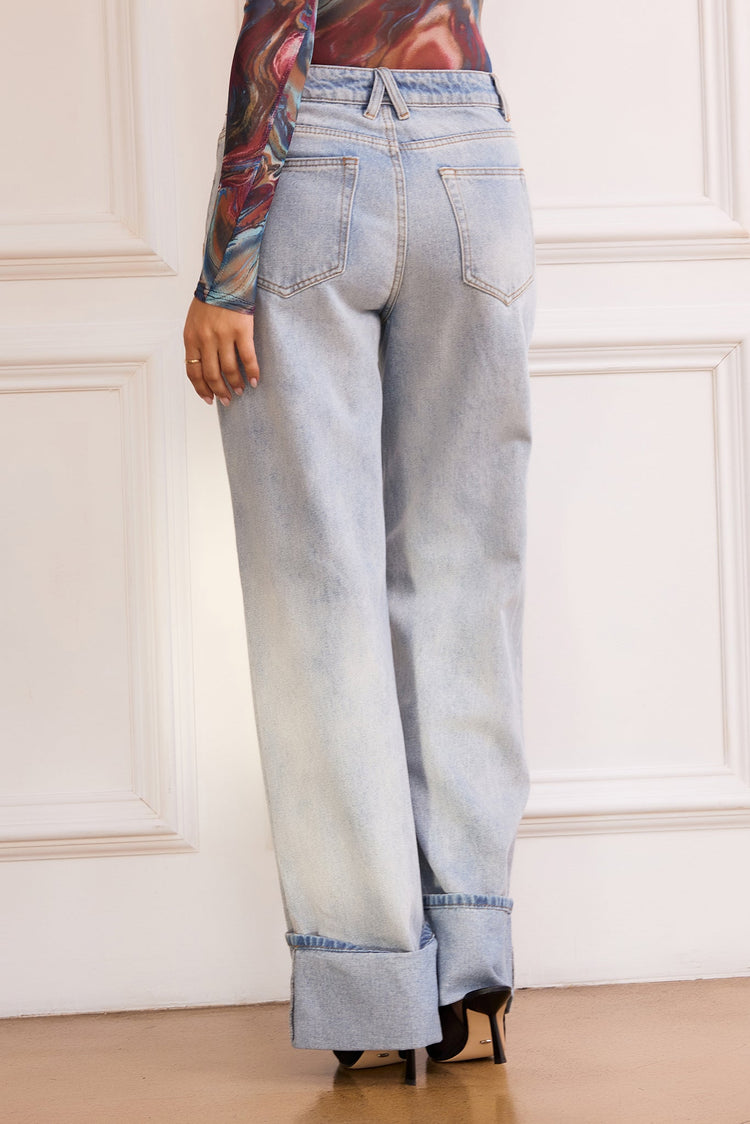 Jackie Jeans - Washed Blue DENIM Sage and Paije
