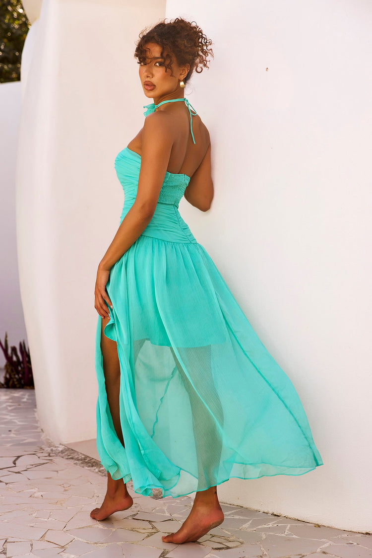 The Briana Maxi Dress - Sea Green DRESSES Sage and Paije