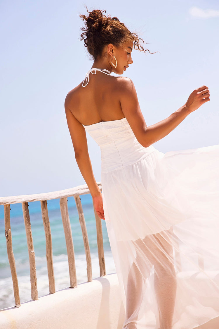 The Briana Maxi Dress - White DRESSES Sage and Paije