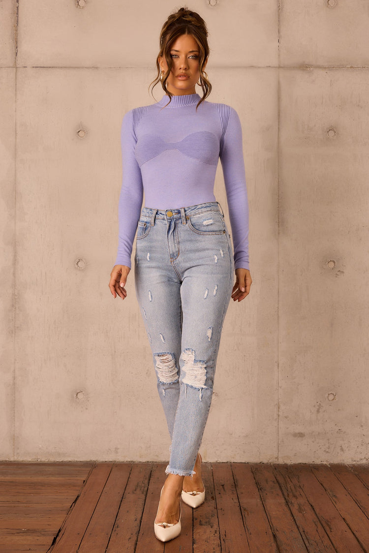 Sundown Blues Denim Jeans - Washed Blue DENIM Sage and Paije