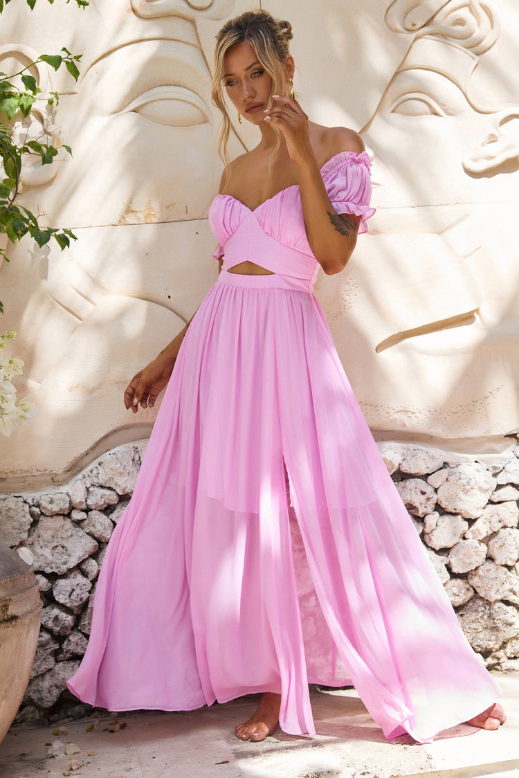 Perfect Storm Maxi Dress - Pink DRESSES Sage and Paije