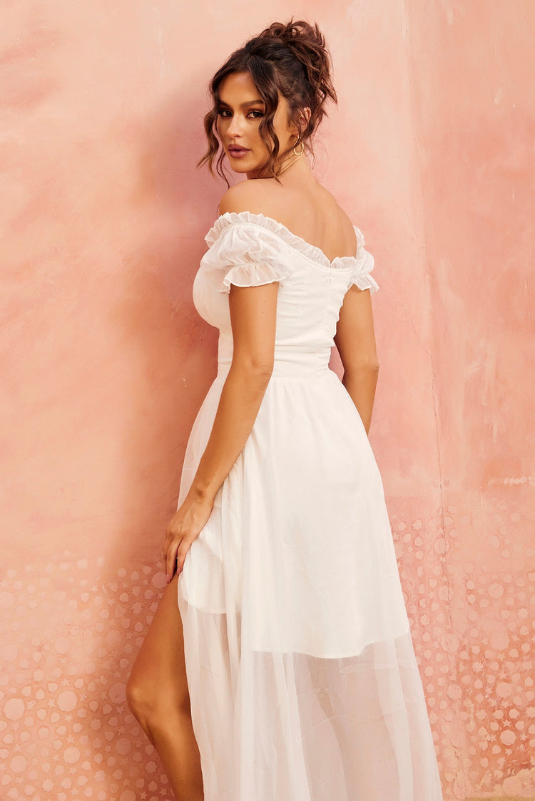 Perfect Storm Maxi Dress - White DRESSES Sage and Paije