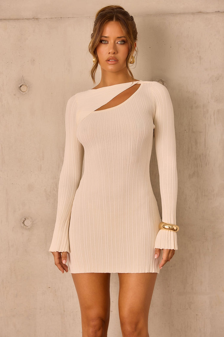 Nightcap High Knit Mini Dress - Cream DRESSES Sage and Paije