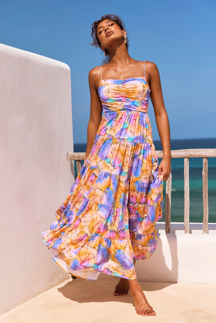 Magic Lifestyle Maxi Dress - Purple Multi DRESSES Sage and Paije