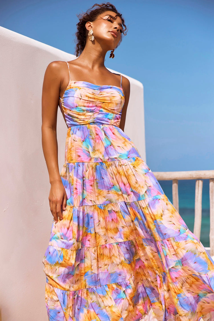 Magic Lifestyle Maxi Dress - Purple Multi DRESSES Sage and Paije