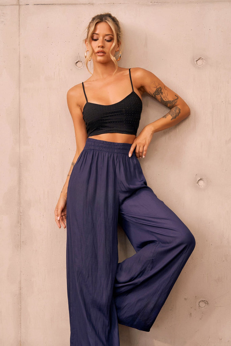 Light As Air Pants - Navy BOTTOMS Sage and Paije